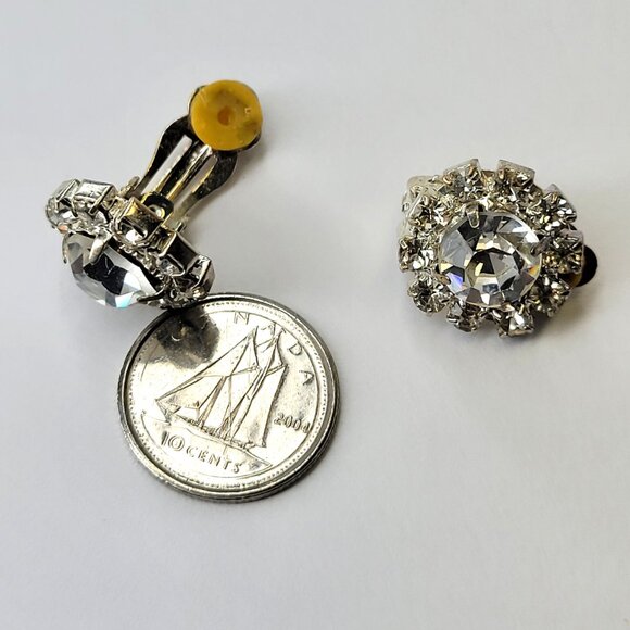 Crystal Small Clip On Earrings - Picture 3 of 3